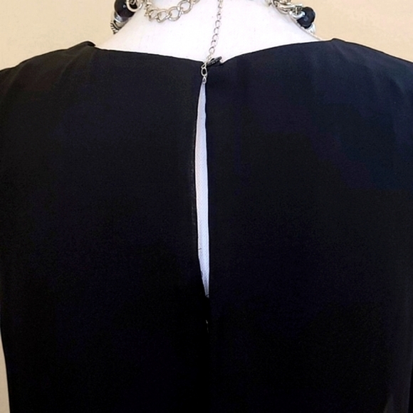 Women's BLACK DRESS / COCKTAIL OVERLAY by S.L Fashion - Picture 9 of 13